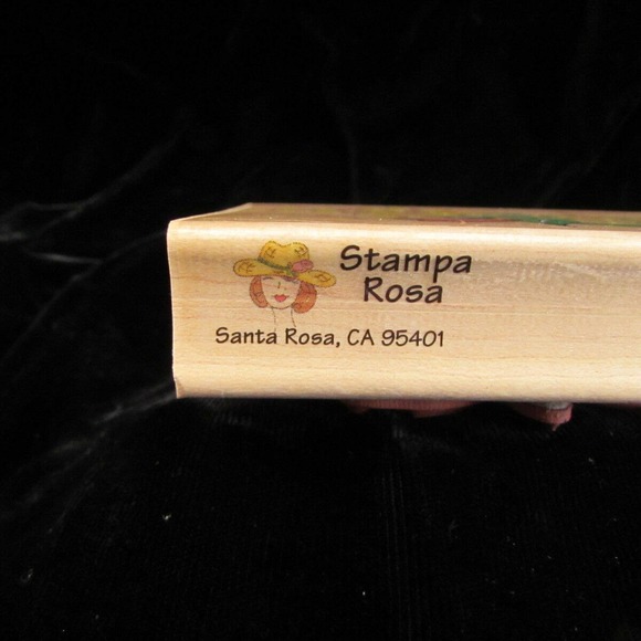 Stampa Rosa Bouquet Flowers In Vase Rubber Stamp - Picture 5 of 7